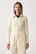 adidas Originals kardigan za žene Chenille Zip Up bež LF6578