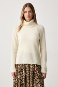 BOSS Orange sweter damski z wełną C_Falodina_1 biały 50569896
