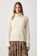 BOSS Orange sweter damski z wełną C_Falodina_1 biały 50569896