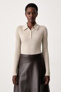 BOSS sweter damski wełniany Faelina biały 50567364