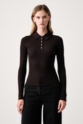 BOSS sweter damski wełniany Faelina brązowy 50567364
