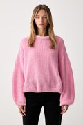 American Vintage sweter damski z wełną różowy