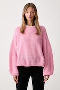 American Vintage sweter damski z wełną różowy