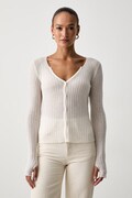 Pinko kardigan damski wełniany beżowy 107835 A2Z6