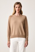 MM by Max Mara sweter damski wełniany MMLVIRGOLA brązowy 2626366138600