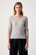 MM by Max Mara sweter damski z wełną MMLSVELTO szary 2626366108600