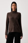 MM by Max Mara πουλόβερ γυναικείο μάλλινο MMLCARIOCA καφέ 2626366068600