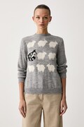 Weekend Max Mara svetr dámský s vlnou WKDNITRA šedý 2625366272600