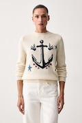 Weekend Max Mara svetr dámský s vlnou WKDNITRA modrý 2625366272600