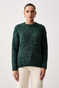 Weekend Max Mara sweter rozpinany damski z wełną WKDHOBBY zielony 2625366172600