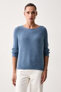 Weekend Max Mara svetr dámský s vlnou WKDXENO modrý 2625366112600