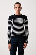 Weekend Max Mara sweter damski z dodatkiem jedwabiu WKDSICILIA granatowy 2625366102600