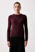 Weekend Max Mara svetr dámský s příměsí hedvábí WKDSICILIA burgundský 2625366102600