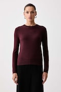 Weekend Max Mara svetr dámský s příměsí hedvábí WKDSICILIA burgundský 2625366102600