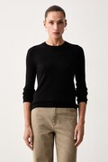 Weekend Max Mara sweter damski z dodatkiem jedwabiu WKDSICILIA czarny 2625366102600