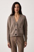 Weekend Max Mara kardigan damski wełniany WKDFILMATO brązowy 2625346102600