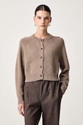 Weekend Max Mara kardigan damski wełniany WKDOMBROSA brązowy 2625346062600