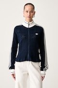 adidas Originals sweter rozpinany damski z wiskozą granatowy KX6883