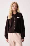 adidas Originals kardigán dámsky Essentials Knit hnedý IA4455