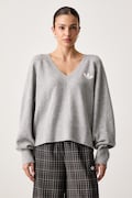 adidas Originals sweter damski Essentials Knit szary IA4446
