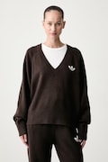 adidas Originals pulover ženski Essentials Knit rjav IA4444