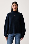 Tommy Jeans sweter damski z wełną granatowy DW0DW23349
