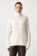 Tommy Hilfiger sweter damski wełniany beżowy WW0WW52180
