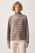 Tommy Hilfiger sweter damski wełniany beżowy WW0WW52228