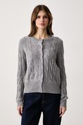 Tommy Hilfiger kardigan damski wełniany szary WW0WW52191