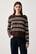 Tommy Hilfiger sweter damski wełniany brązowy WW0WW51432