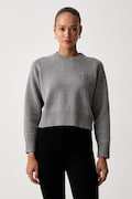 Calvin Klein Jeans πουλόβερ γυναικείο με πρόσμιξη μαλλιού γκρί LV047H320G