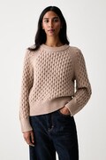 Calvin Klein Jeans pulover pentru femei cu lână bej LV047H327G