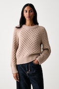 Calvin Klein Jeans pulover pentru femei cu lână bej LV047H327G