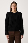 Calvin Klein Jeans pulover pentru femei cu lână negru LV047H327G