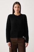 Calvin Klein Jeans pulover pentru femei cu lână negru LV047H327G