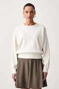 Calvin Klein Jeans sweter damski z wiskozą biały LV047H315G