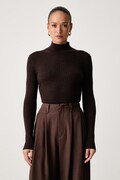 Calvin Klein poludolčevita ženska vunena smeđa LV044H352G