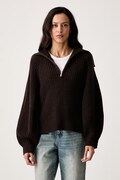 Armani Exchange sveter dámsky s vlnou hnedý XW002889 AF16604