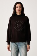 Armani Exchange pulover ženski bombažen rjav XW002877 AF16552