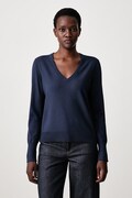 Sisley πουλόβερ γυναικείο με βισκόζη μπλε 17Q3L401Z