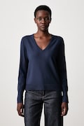 Sisley πουλόβερ γυναικείο με βισκόζη μπλε 17Q3L401Z