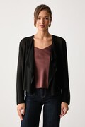 United Colors of Benetton ζακέτα γυναικεία με βισκόζη μαύρη 13I8D605O