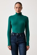 United Colors of Benetton golf damski wełniany turkusowy 1P02D2348