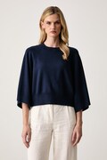 United Colors of Benetton пуловер дамски с вискоза тъмносин 1IYCD10GG