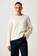 United Colors of Benetton sweter damski z wełną beżowy 1SJWD10HU