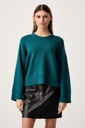 United Colors of Benetton sweter damski z wełną turkusowy 1SJWD10HU