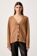 United Colors of Benetton kardigan damski z wełną brązowy 1SJWD605S