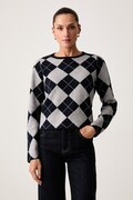 United Colors of Benetton pulover pentru femei cu amestec de lână bleumarin 1XQ7E10HT