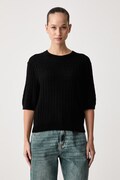 United Colors of Benetton sweter z krótkim rękawem damski z wełną czarny 1H02D10HO