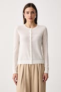 United Colors of Benetton kardigán dámsky s vlnou béžový 1H02D5035